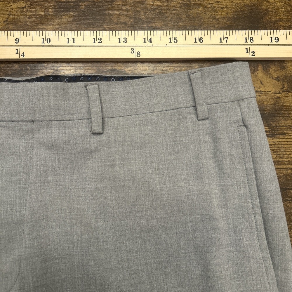 Lauren Ralph Lauren Mens Light Gray Stretch Dress Pants 36x30 Flat Front Slacks - Picture 6 of 7